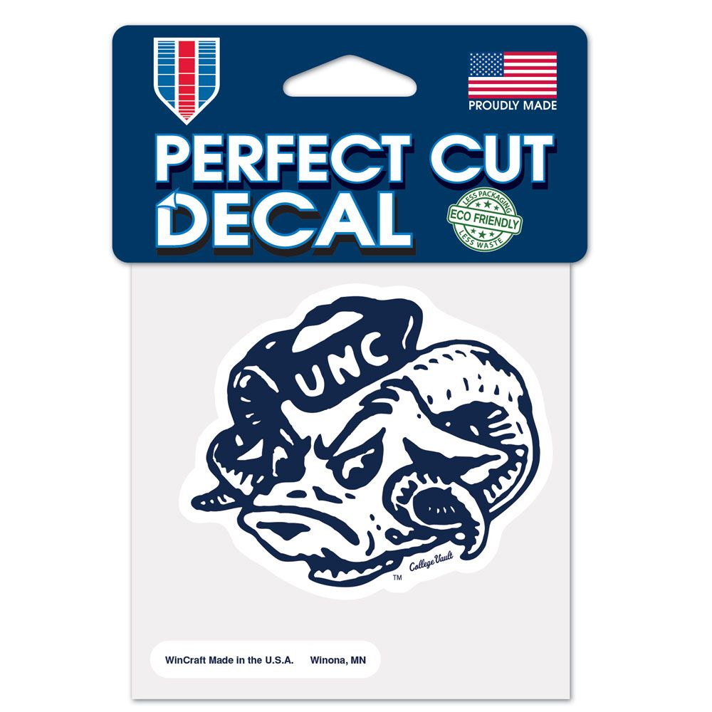 North Carolina Tar Heels Decal 4x4 Perfect Cut Color College Vault Special Order