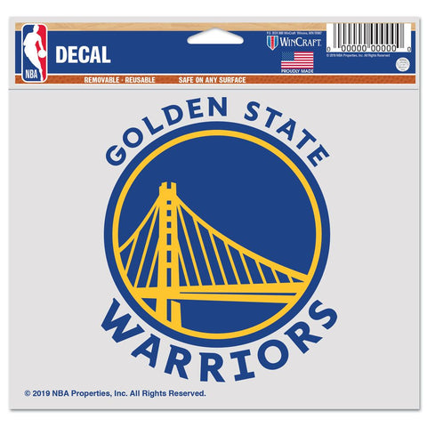 Golden State Warriors Decal 5x6 Multi Use Color