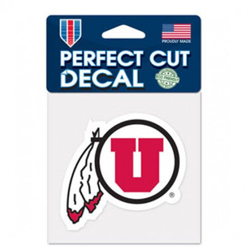 Utah Utes Decal 4x4 Perfect Cut Color Special Order