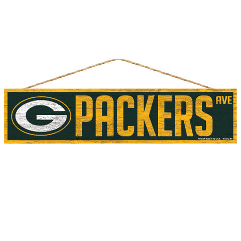 Green Bay Packers s Sign 4x17 Wood Avenue Design