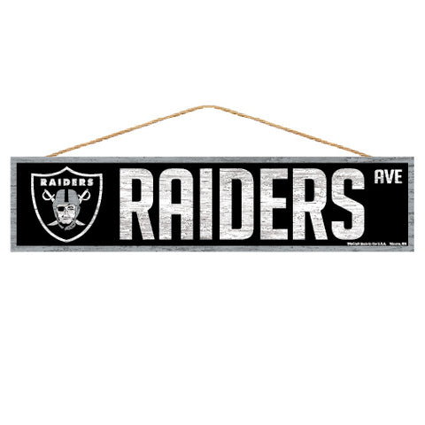 Las Vegas Raiders Sign 4x17 Wood Avenue Design