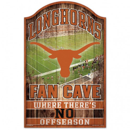 Texas Longhorns Sign 11x17 Wood Fan Cave Design Special Order