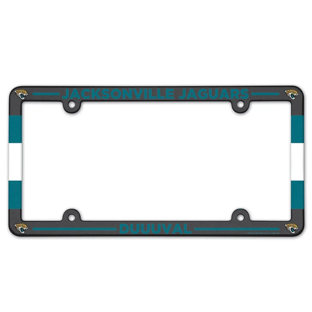 Jacksonville Jaguars License Plate Frame Plastic Full Color Style