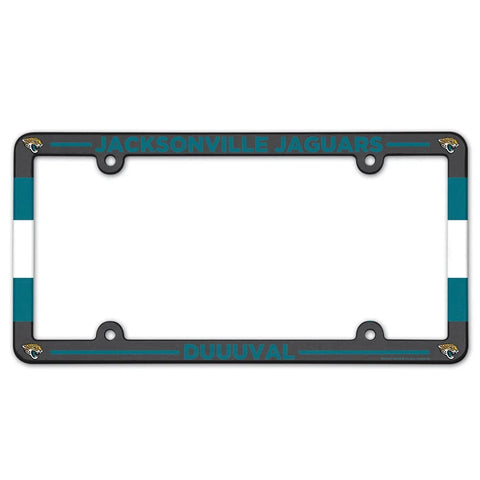 Jacksonville Jaguars License Plate Frame Plastic Full Color Style