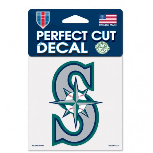 Seattle Mariners Decal 4x4 Perfect Cut Color Special Order