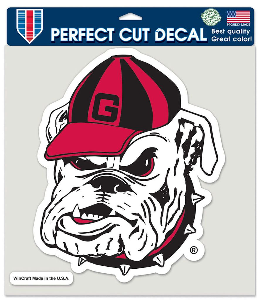 Georgia Bulldogs Decal 8x8 Die Cut Color Bulldog Logo