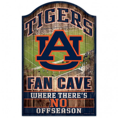 Auburn Tigers Sign 11x17 Wood Fan Cave Design Special Order