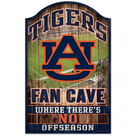 Auburn Tigers Sign 11x17 Wood Fan Cave Design Special Order