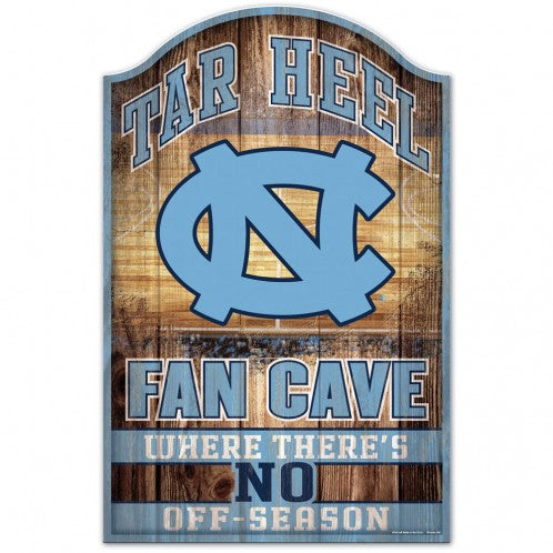 North Carolina Tar Heels Sign 11x17 Wood Fan Cave Design Special Order