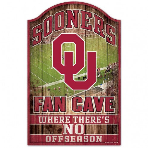 Oklahoma Sooners Sign 11x17 Wood Fan Cave Design Special Order