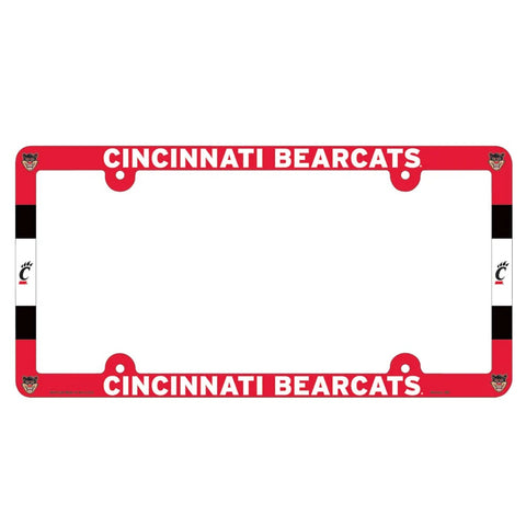 Cincinnati Bearcats License Plate Frame Plastic Full Color Style