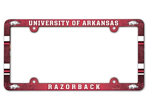 Arkansas Razorbacks License Plate Frame Full Color
