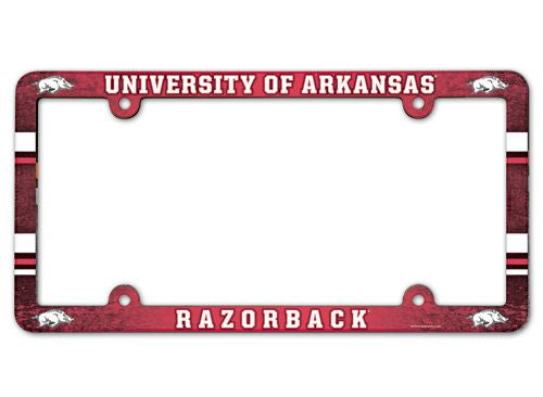 Arkansas Razorbacks License Plate Frame Full Color