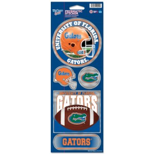 Florida Gators Decal 4x11 Die Cut Prismatic Style