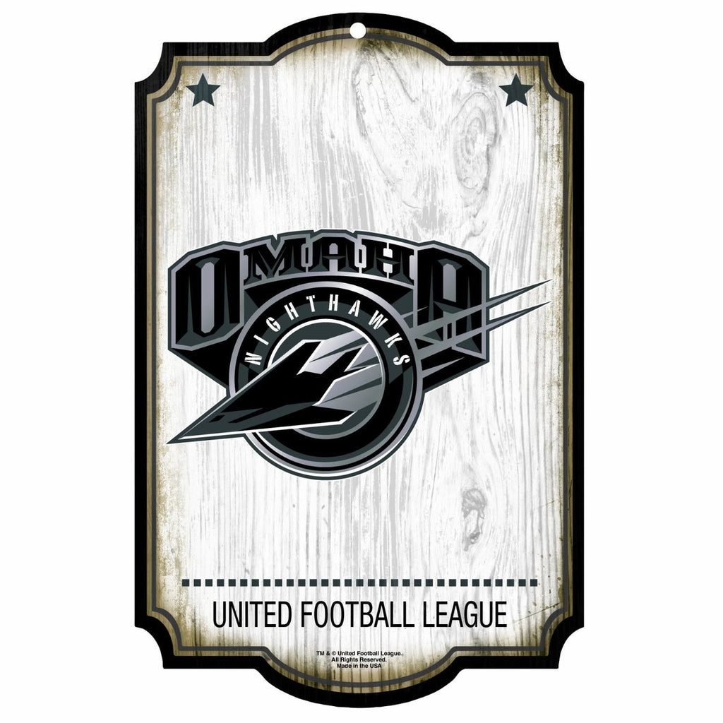 UFL Sign 11x17 Wood CO