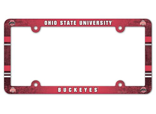 Ohio State Buckeyes License Plate Frame Full Color