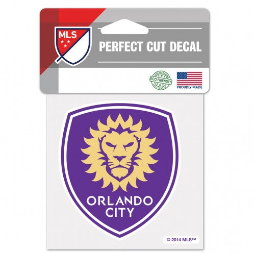 Orlando City FC Decal 4x4 Perfect Cut Color