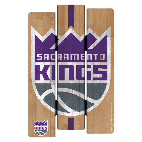 Sacramento Kings Sign 11x17 Wood Fence Style T/B