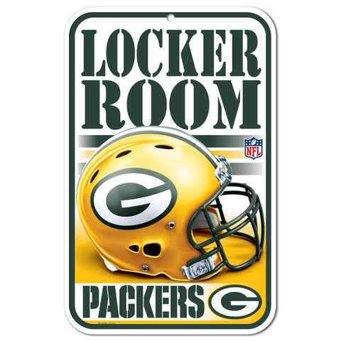 Green Bay Packers s Sign 11x17 Plastic Locker Room Design