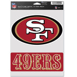 San Francisco 49ers Decal Multi Use Fan