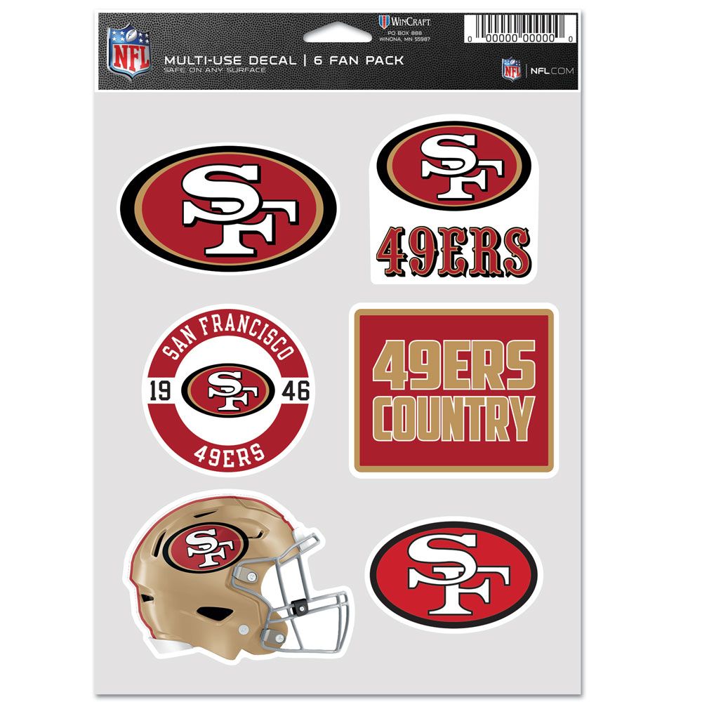 San Francisco 49ers Decal Multi Use Fan
