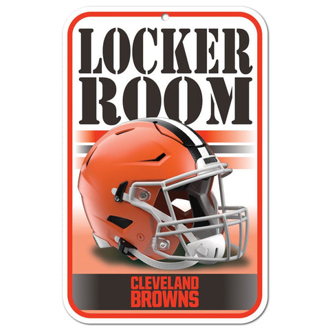 Cleveland Browns Sign 11x17 Plastic Locker Room Design