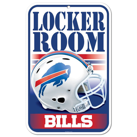 Buffalo Bills Sign 11x17 Plastic Locker Room Design