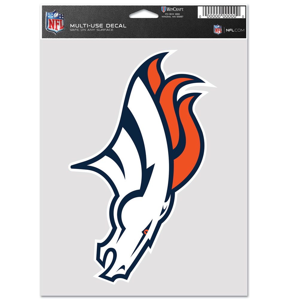 Denver Broncos Decal Multi Use Fan Single