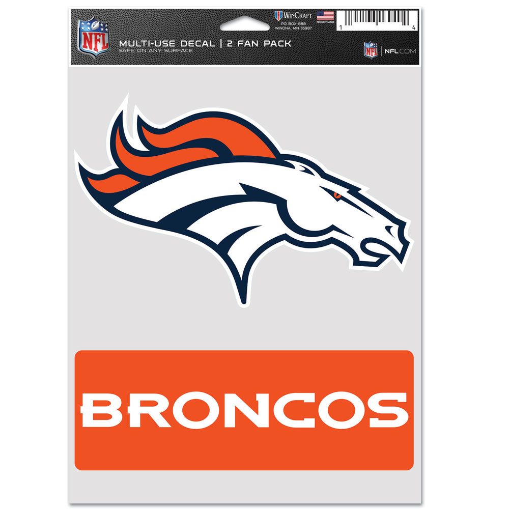 Denver Broncos Decal Multi Use Fan