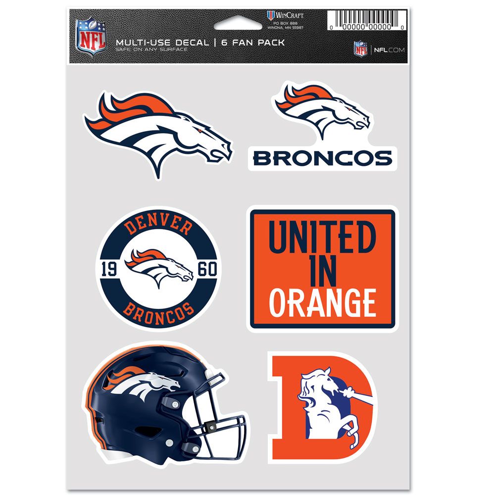 Denver Broncos Decal Multi Use Fan