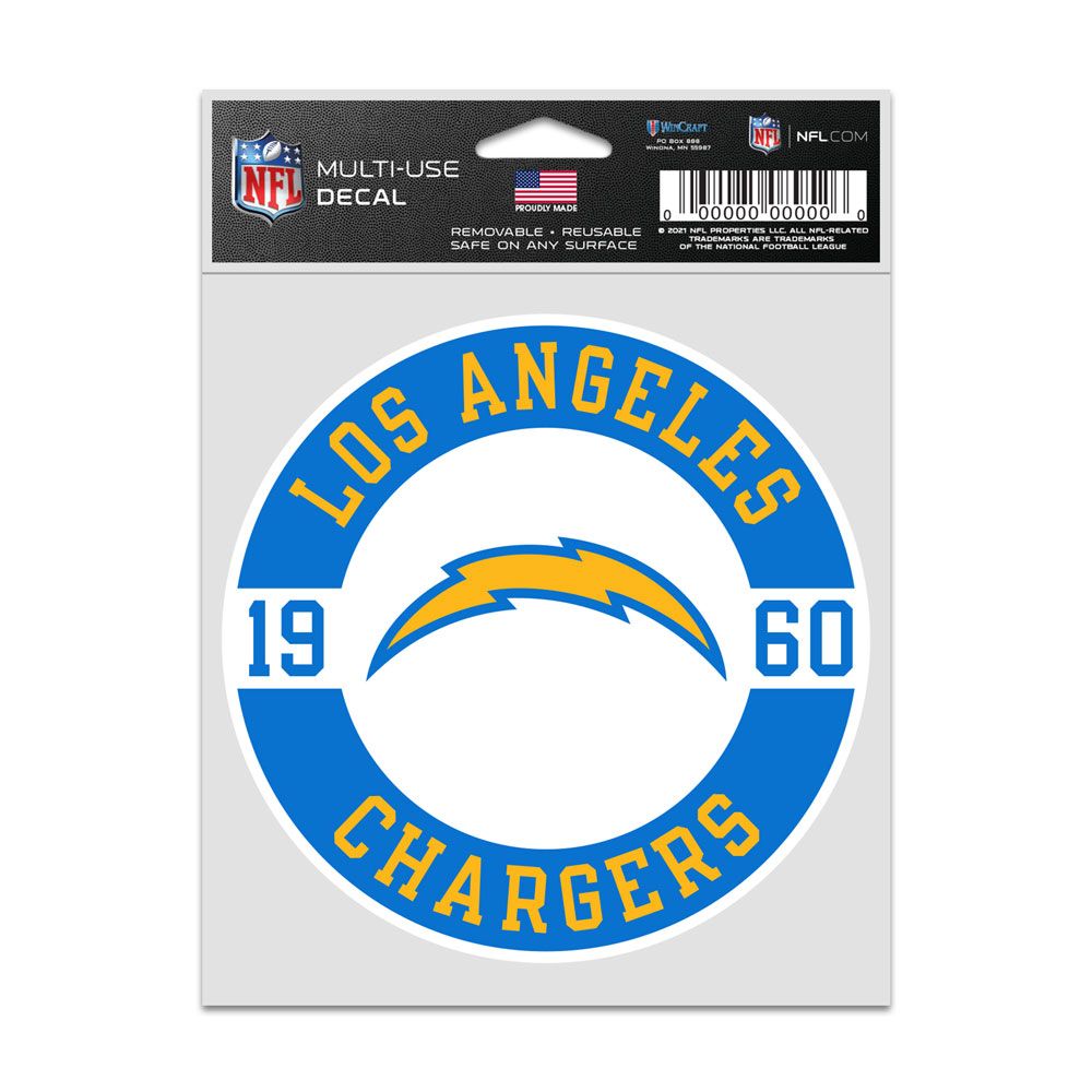 Los Angeles Chargers Decal 3.75x5 Patch Fan