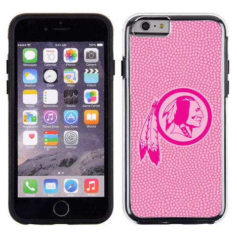 Washington Redskins Phone Case Pink Football Pebble Grain Feel iPhone 6 CO