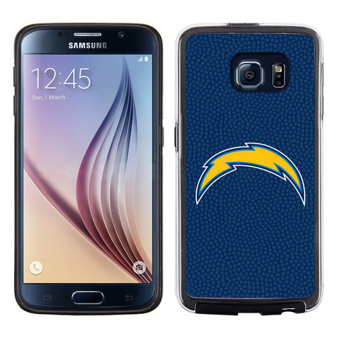 Los Angeles Chargers Phone Case Team Color Football Pebble Grain Feel Samsung Galaxy S6 CO