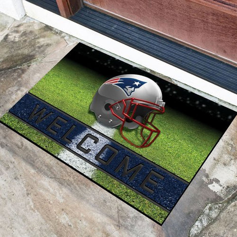 New England Patriots Door Mat 18x30 Welcome Crumb Rubber
