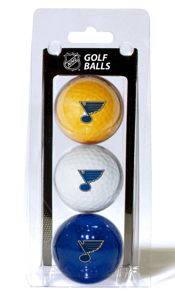 St. Louis Blues 3 Pack of Golf Balls Special Order