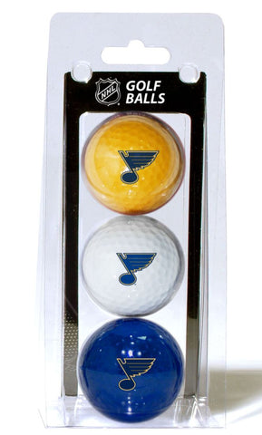 St. Louis Blues 3 Pack of Golf Balls Special Order