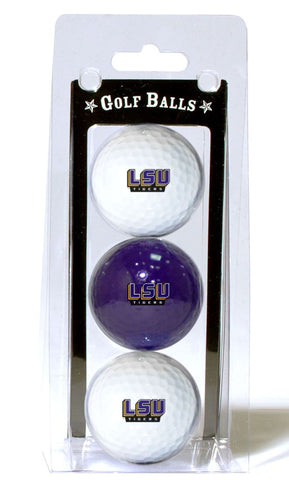 LSU Tigers 3 Pack of Golf Balls Special Order
