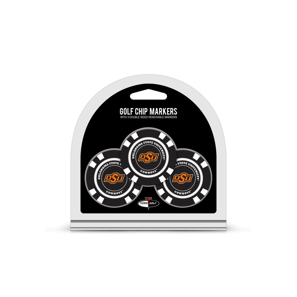 Oklahoma State Cowboys Golf Chip with Marker 3 Pack Special Order