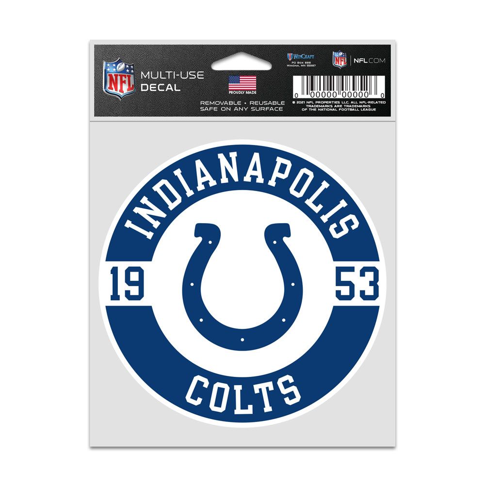 Indianapolis Colts Decal 3.75x5 Patch Fan