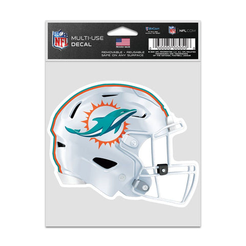 Miami Dolphins Decal 3.75x5 Helmet Fan