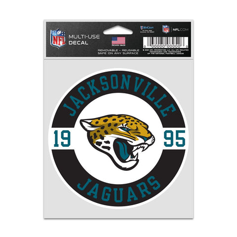 Jacksonville Jaguars Decal 3.75x5 Patch Fan