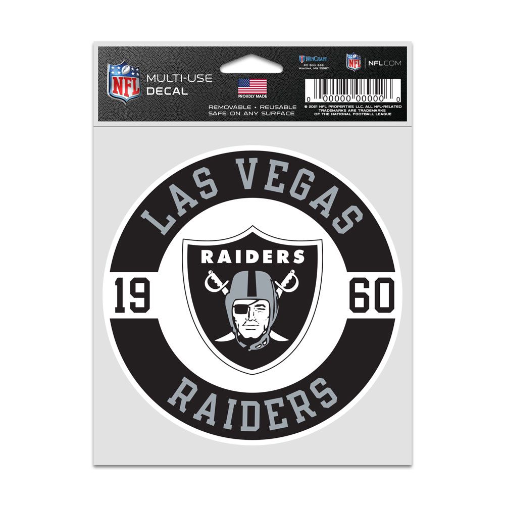 Las Vegas Raiders Decal 3.75x5 Patch Fan