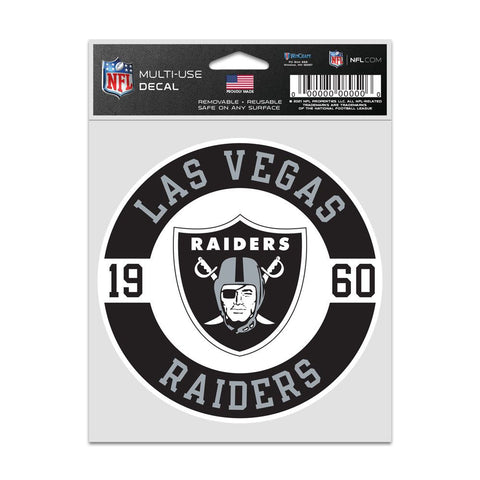Las Vegas Raiders Decal 3.75x5 Patch Fan