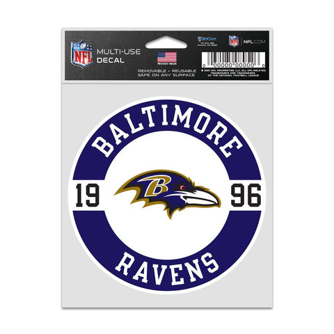 Baltimore Ravens Decal 3.75x5 Patch Fan