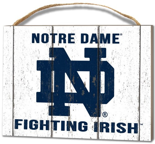 Notre Dame Fighting Irish Small Plaque Weathered Logo