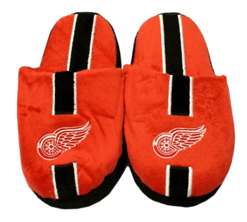 Detroit Red Wings Slipper Youth 8 16 Size 7 8 Stripe (1 Pair) XL