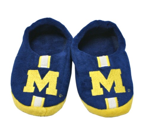 Michigan Wolverines Slipper Youth 4 7 Size 8 9 Stripe (1 Pair) S