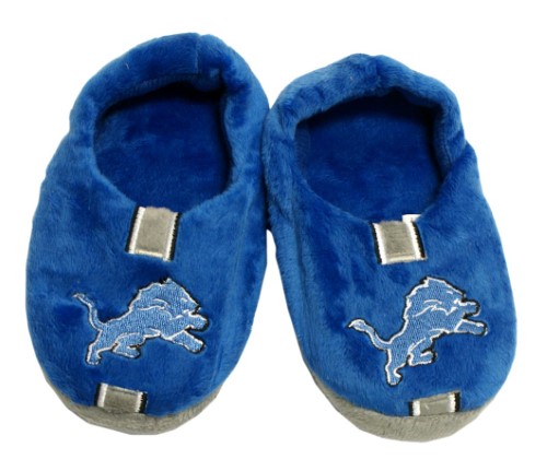 Detroit Lions Slipper Youth 4 7 Size 10 11 Stripe (1 Pair) M