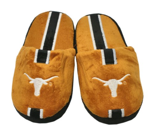 Texas Longhorns Slipper Youth 8 16 Size 3 4 Stripe (1 Pair) M