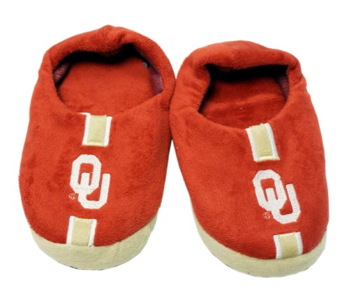 Oklahoma Sooners Slipper Youth 4 7 Size 11 12 Stripe (1 Pair) L